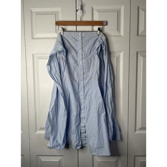 TOME Blue White Striped Halter Tie Sleeveless Dress Women's Size 6 - Picture 1 of 10